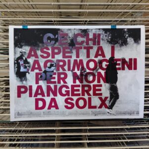 poster de andre depressione proletaria c'è chi aspetta i lacrimogeni per non piangere da solx